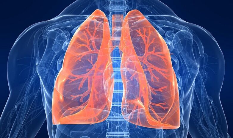 Maladies pulmonaires comme cause de douleur sous l'omoplate gauche